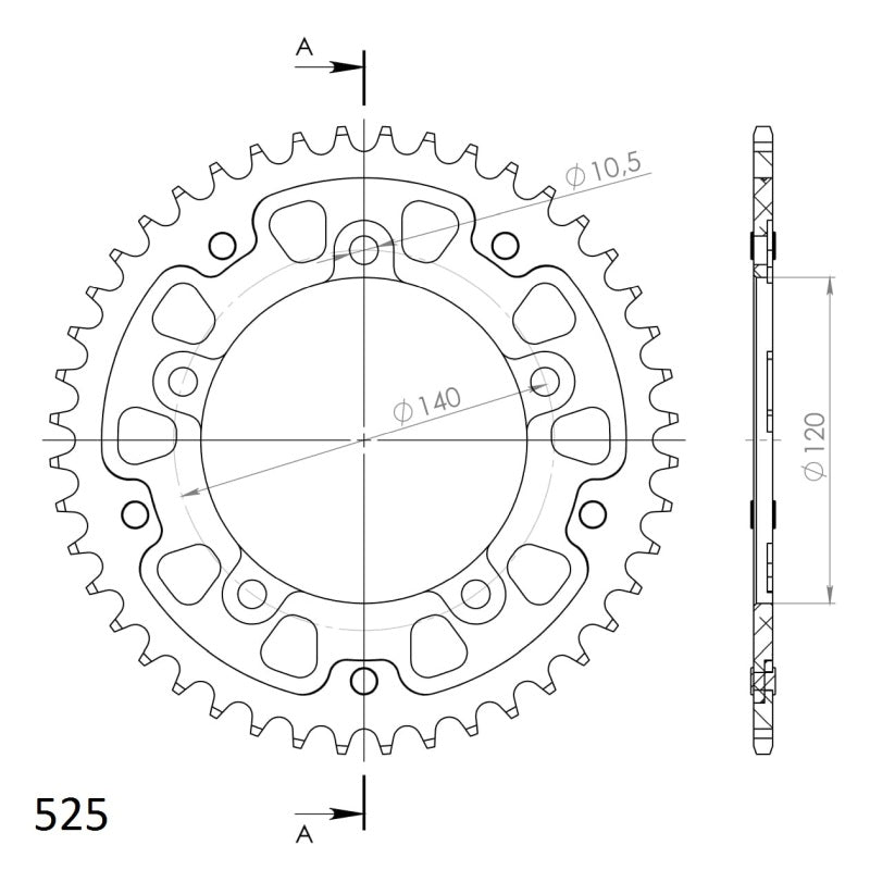 CORONA SUPERSPROX STEALTH GOLD 44 D  - RST1792X44GLD