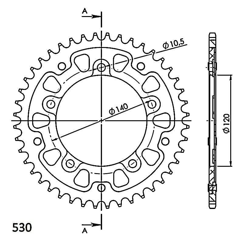 CORONA SUPERSPROX STEALTH ROJA 44 D  - RST1800X44RED