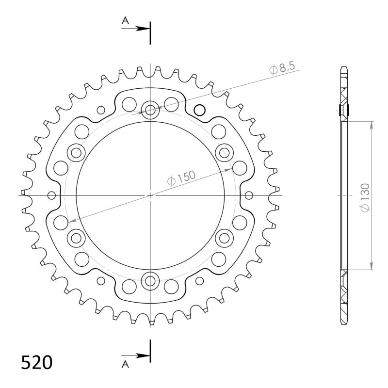 CORONA SUPERSPROX STEALTH AZUL 42 D  - RST245X42BLU