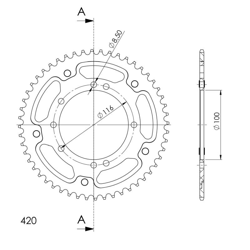 CORONA SUPERSPROX STEALTH AZUL 52 D  - RST457X52BLU