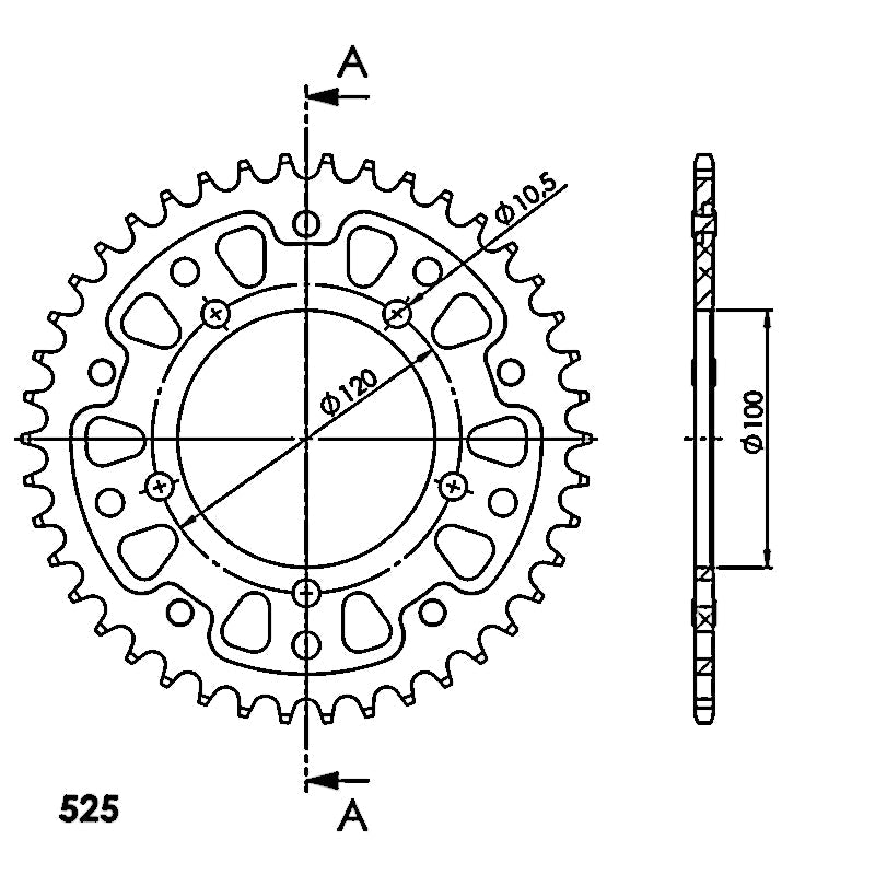 CORONA SUPERSPROX STEALTH ROJA 42 D  - RST702X42RED