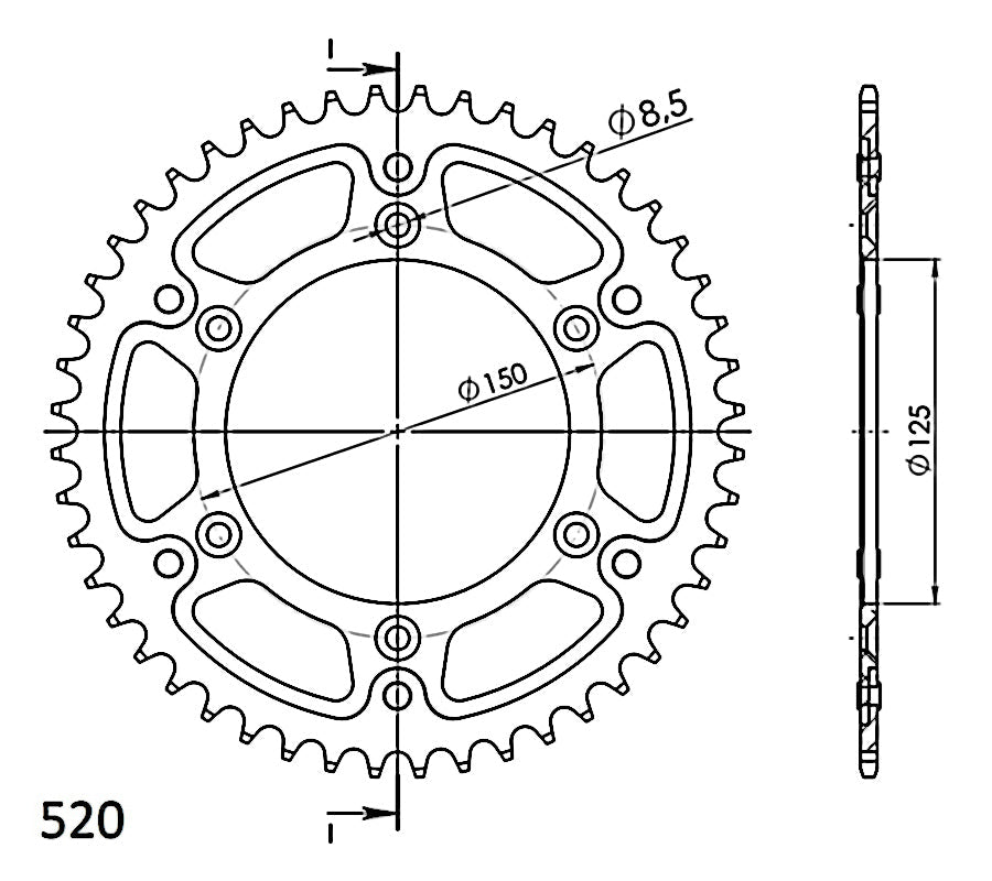 CORONA SUPERSPROX STEALTH NEGRA 520 X 49  - RST990X49BLK