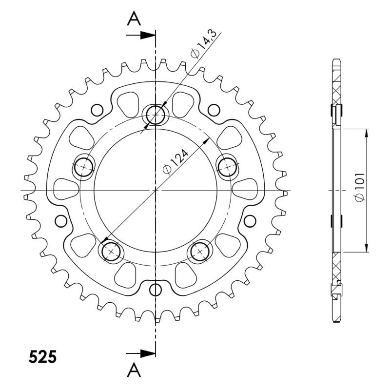 CORONA SUPERSPROX STEALTH NARANJA 41 D  - RST991X41ORG