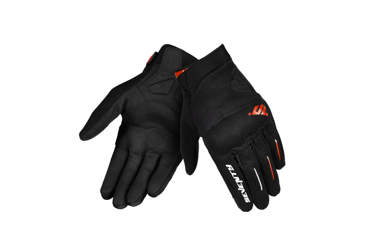 GUANTE SD-C40 ASPHALT HOMBRE NEGRO/ROJO