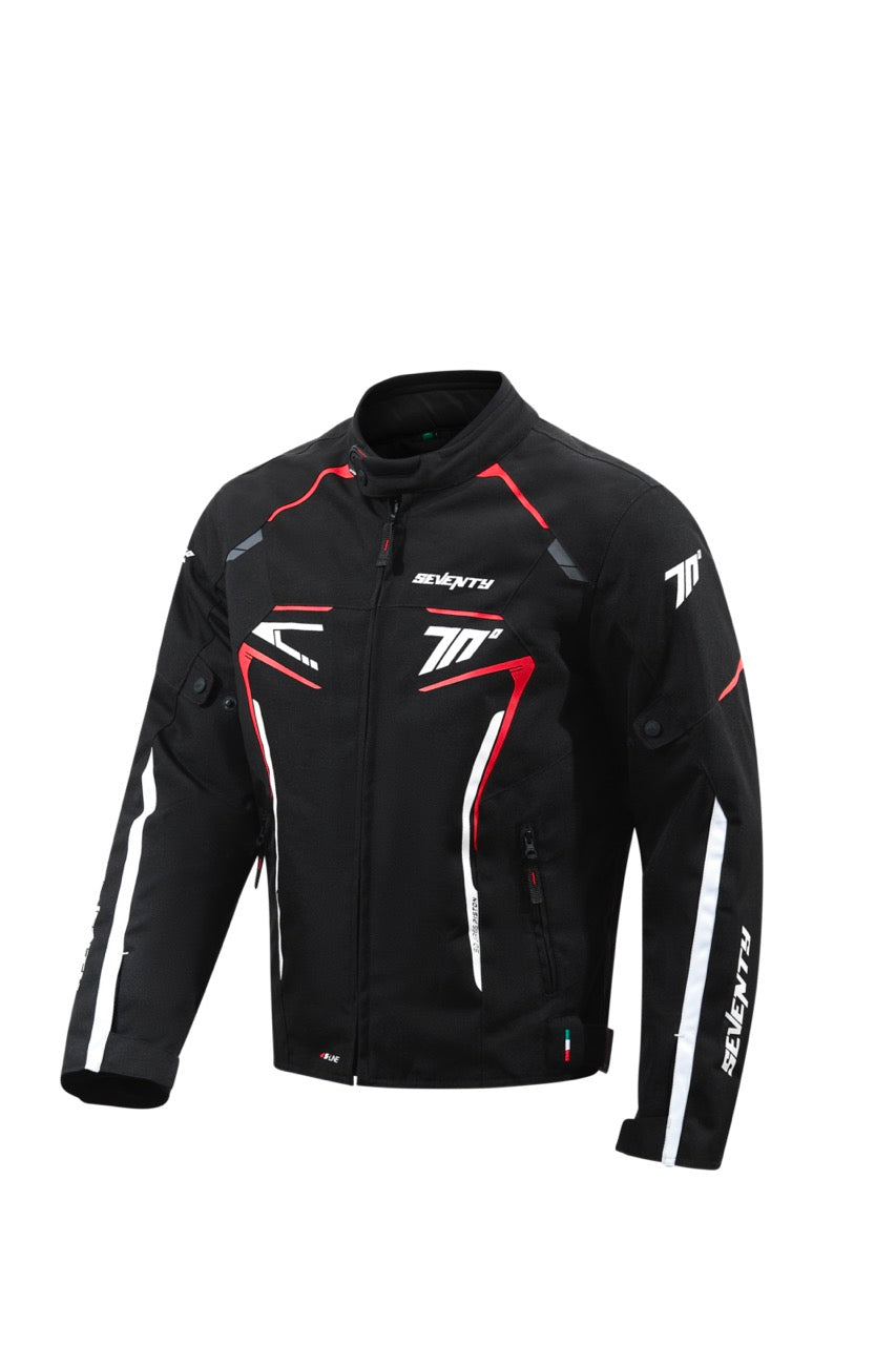 CHAQUETA SD-JR65 PISTON HOMBRE NEGRO/ROJO/BLANCO