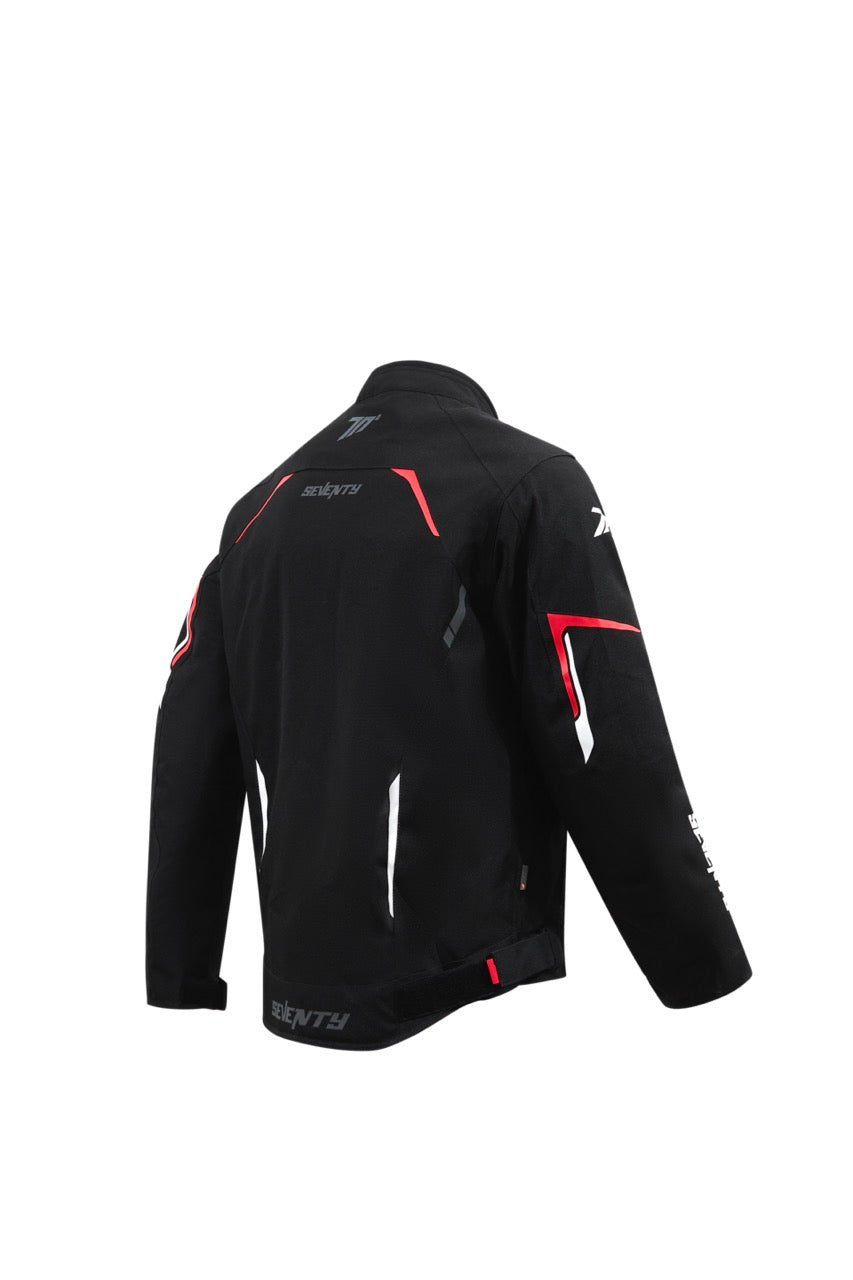 CHAQUETA SD-JR65 PISTON HOMBRE NEGRO/ROJO/BLANCO