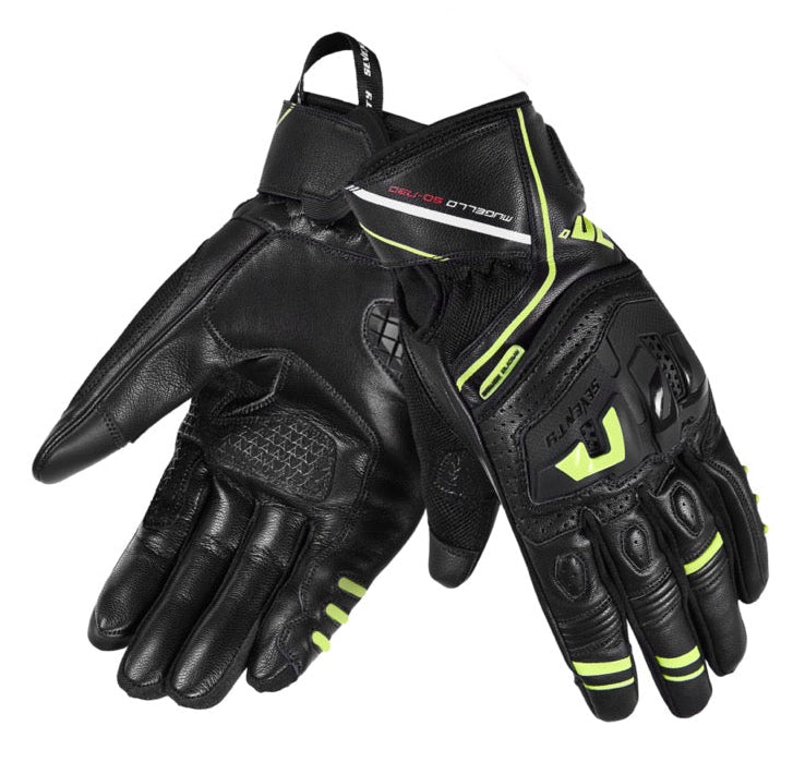 GUANTE SD-N30 MUGELLO HOMBRE NEGRO/AMARILLO FLUOR