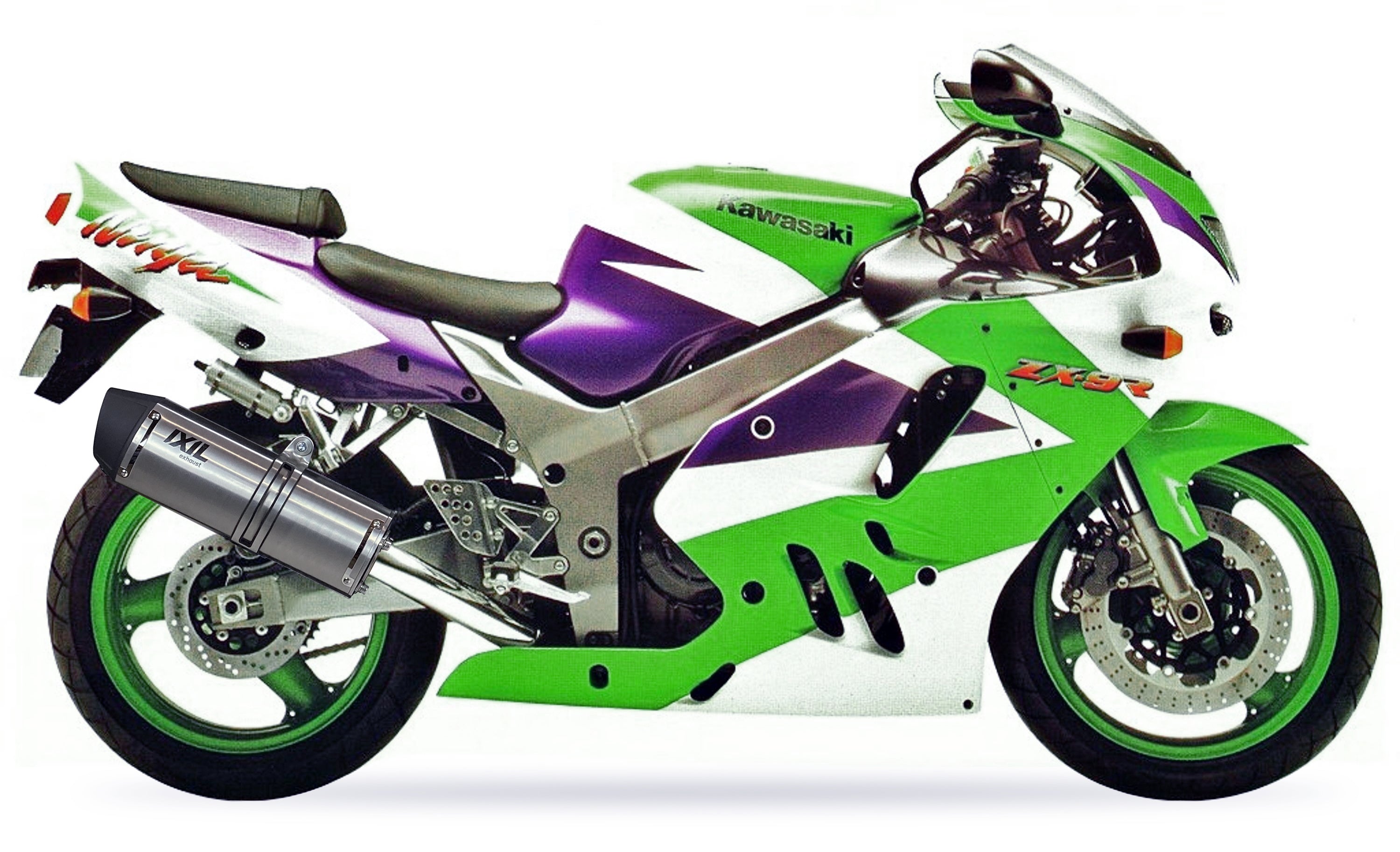 ESCAPE IXIL SLIP ON - HEXOVAL XTREM EVOLUTION - KAWASAKI ZX-9 R NINJA 94-97 (ZX900B)