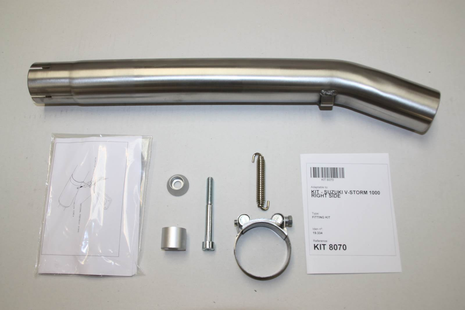 ESCAPE IXIL SLIP ON (RIGHT MUFFLER) - HEXOVAL XTREM EVOLUTION - SUZUKI DL 1000 V-STROM 02-13 (WVBS)