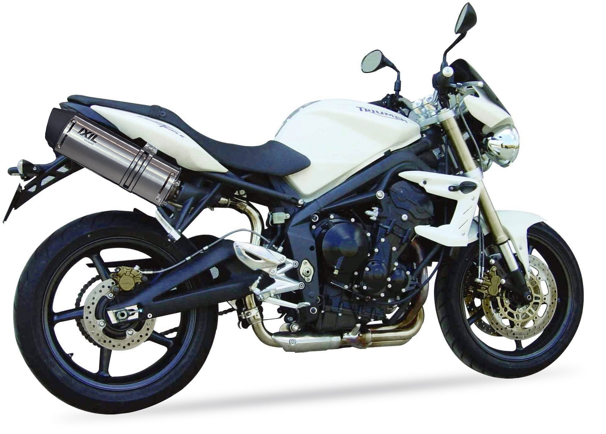 ESCAPE IXIL SLIP ON (RIGHT MUFFLER) - HEXOVAL XTREM EVOLUTION - TRIUMPH STREET TRIPLE 675 07-11 (D67LD)