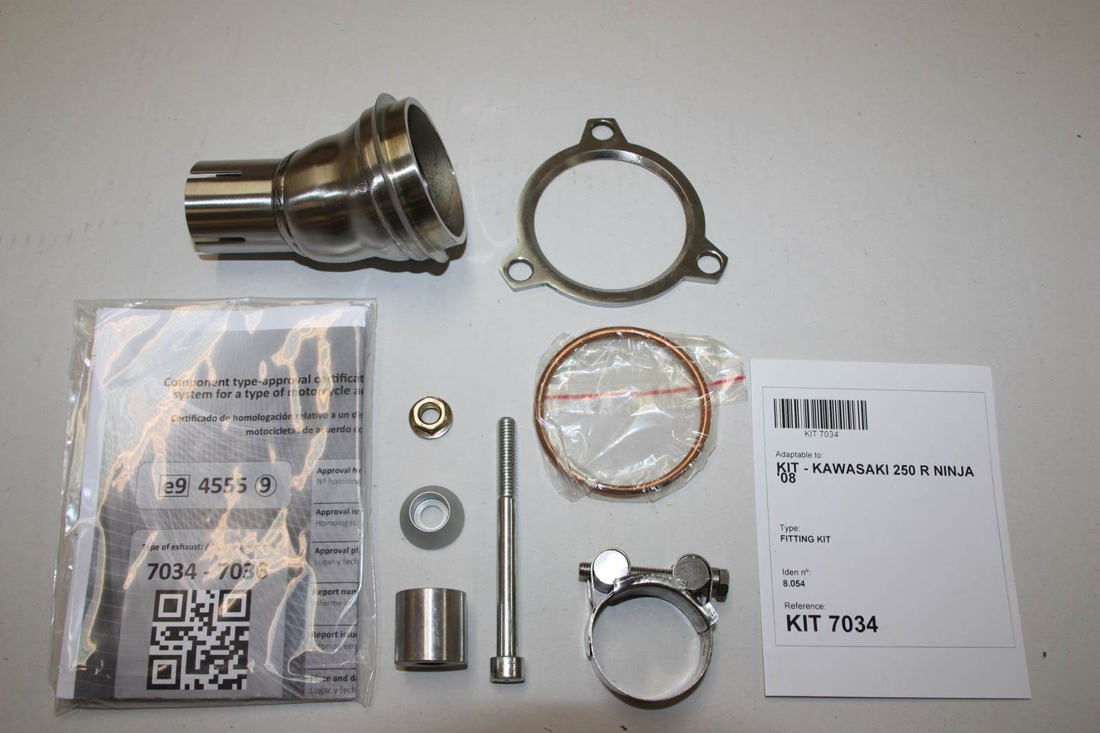 ESCAPE IXIL SLIP ON - HEXOVAL XTREM EVOLUTION - KAWASAKI NINJA 250 R 08-12 (EX250K)