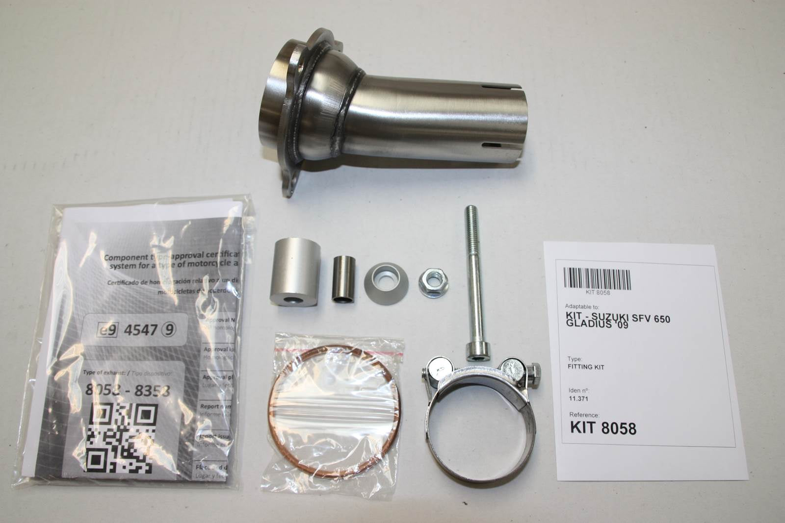 ESCAPE IXIL SLIP ON - HEXOVAL XTREM EVOLUTION - SUZUKI SFV 650 GLADIUS 09-15 (WVCX)