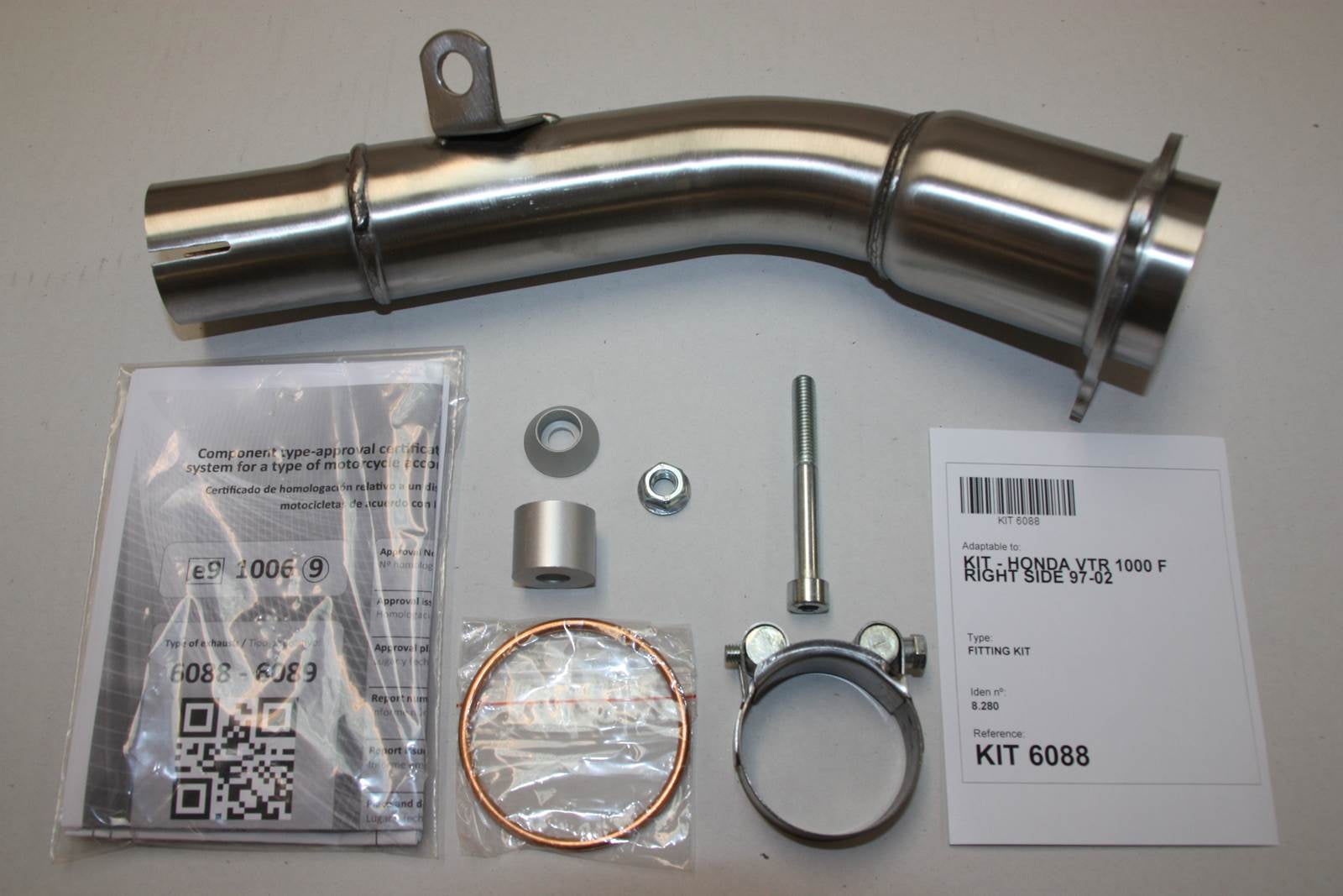 ESCAPE IXIL SLIP ON (RIGHT MUFFLER) - HEXOVAL XTREM EVOLUTION - HONDA VTR 1000 F 97-05 (SC36)