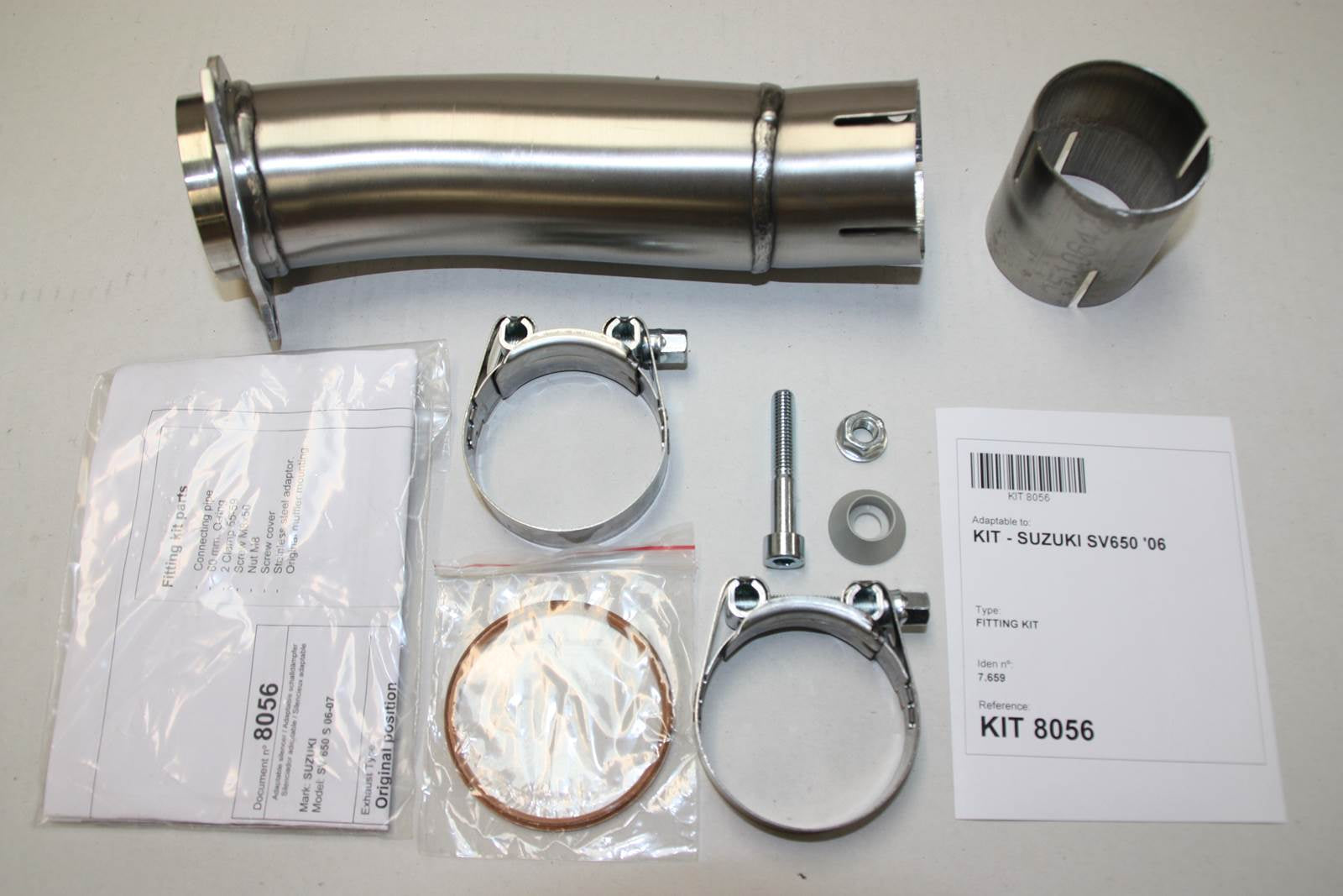 ESCAPE IXIL SLIP ON - HEXOVAL XTREM EVOLUTION - SUZUKI SV 650 S 06-12 (WVBY)