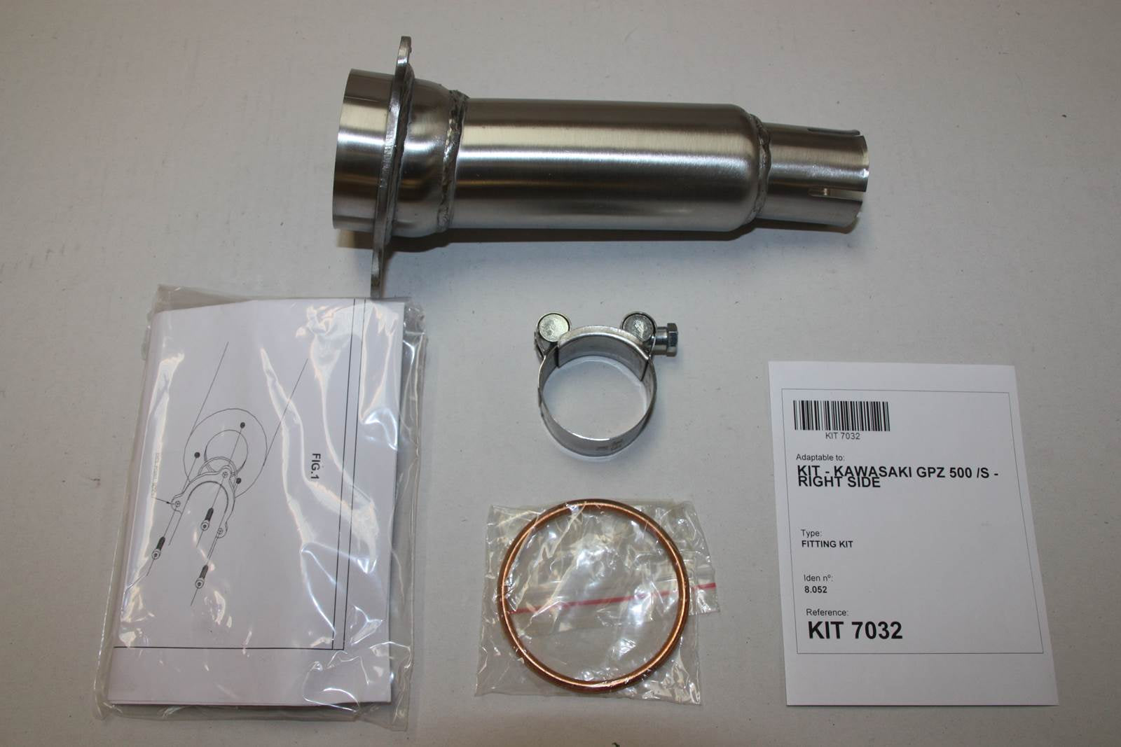 ESCAPE IXIL SLIP ON (RIGHT MUFFLER) - HEXOVAL XTREM EVOLUTION - KAWASAKI GPZ 500 - S (EX500)