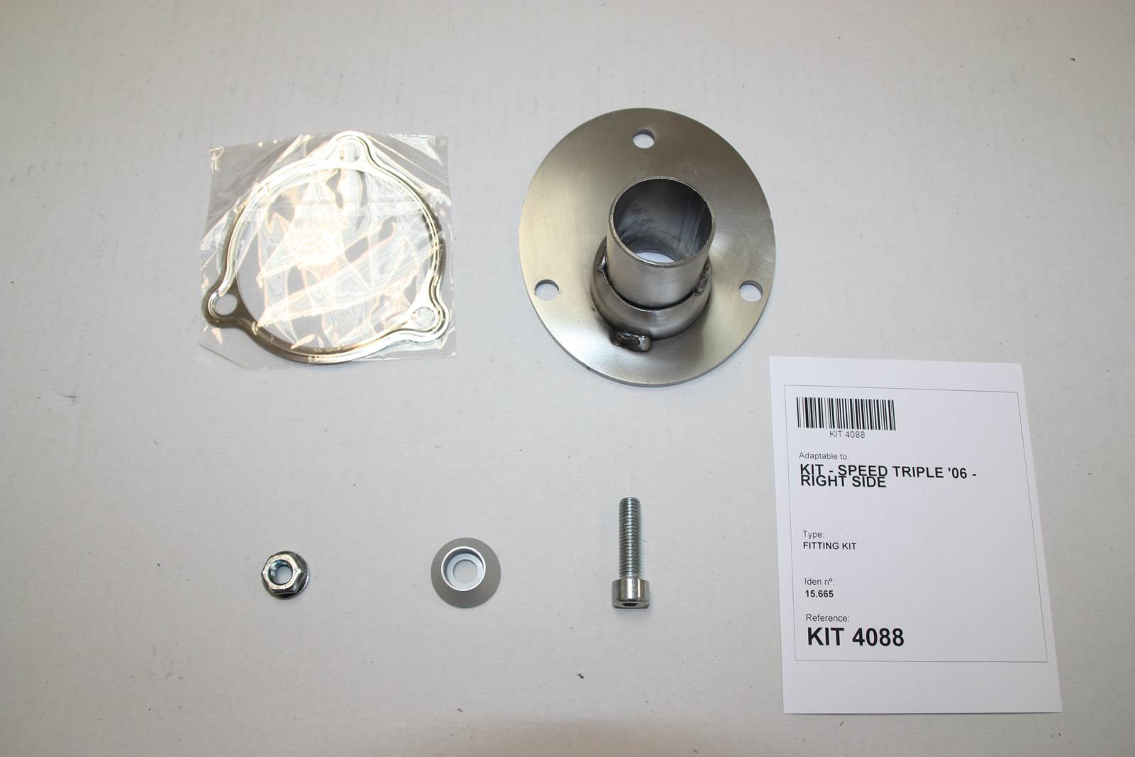 ESCAPE IXIL SLIP ON (RIGHT MUFFLER) - HEXOVAL XTREM EVOLUTION - TRIUMPH ST1050 SPEED TRIPLE 07-10