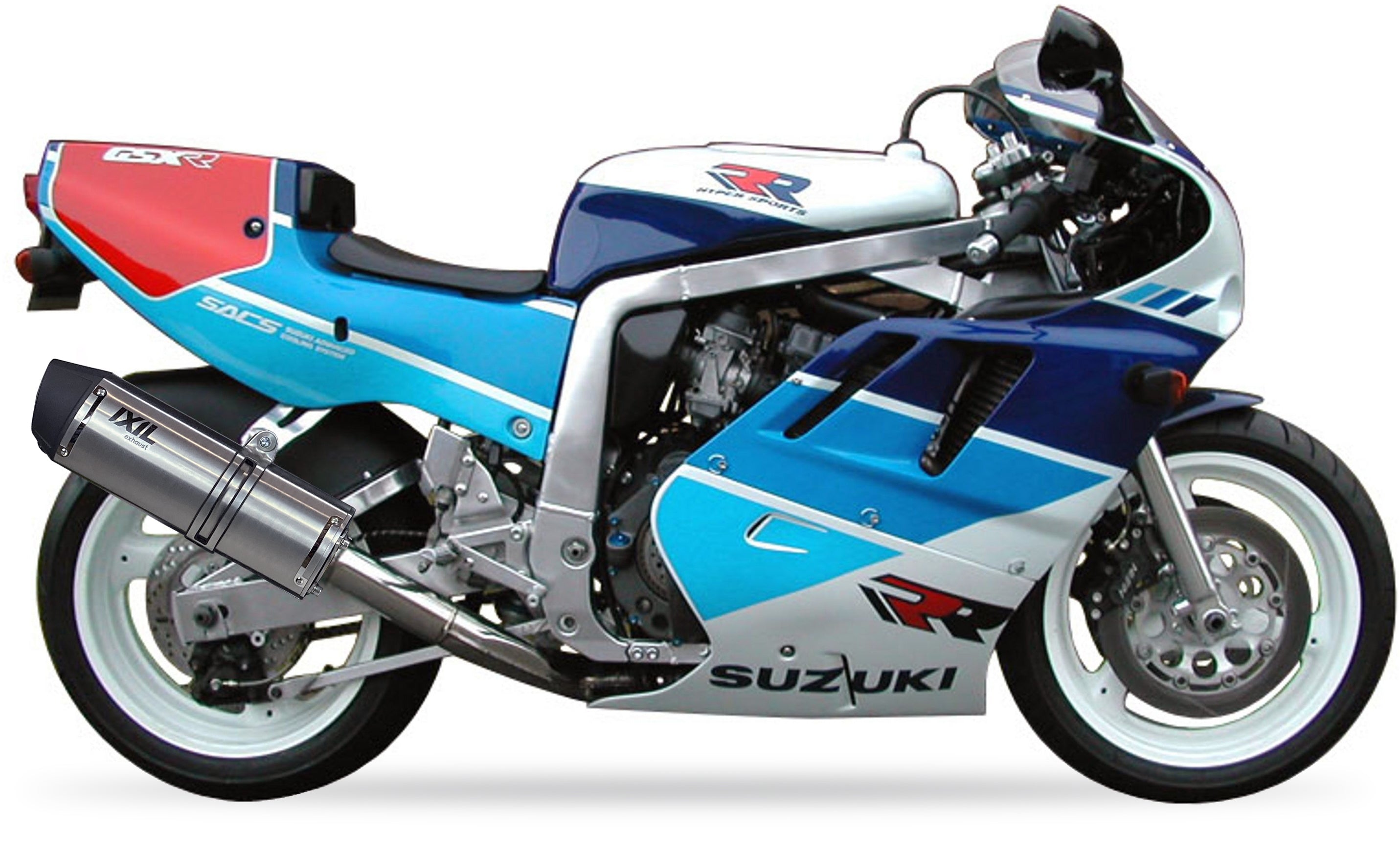 ESCAPE IXIL SLIP ON - HEXOVAL XTREM EVOLUTION - SUZUKI GSX 750 R 90-91 (GR7AD)