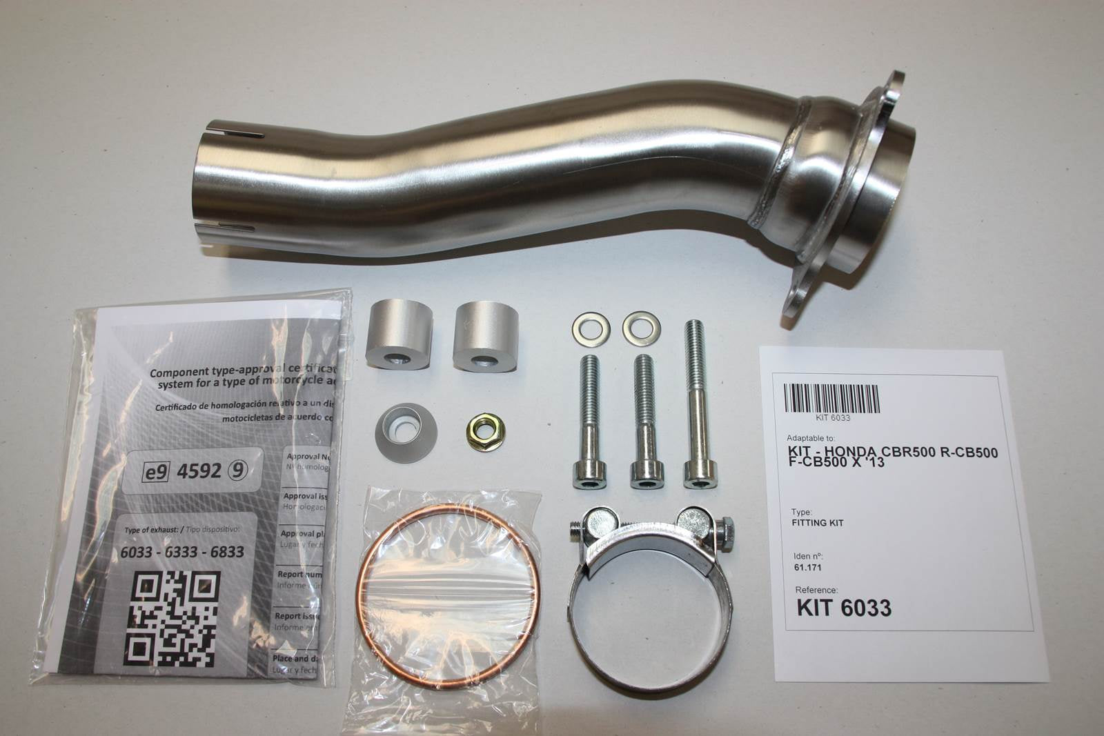 ESCAPE IXIL SLIP ON - HEXOVAL XTREM EVOLUTION - HONDA CBR 500 R 16-18 (PC57)