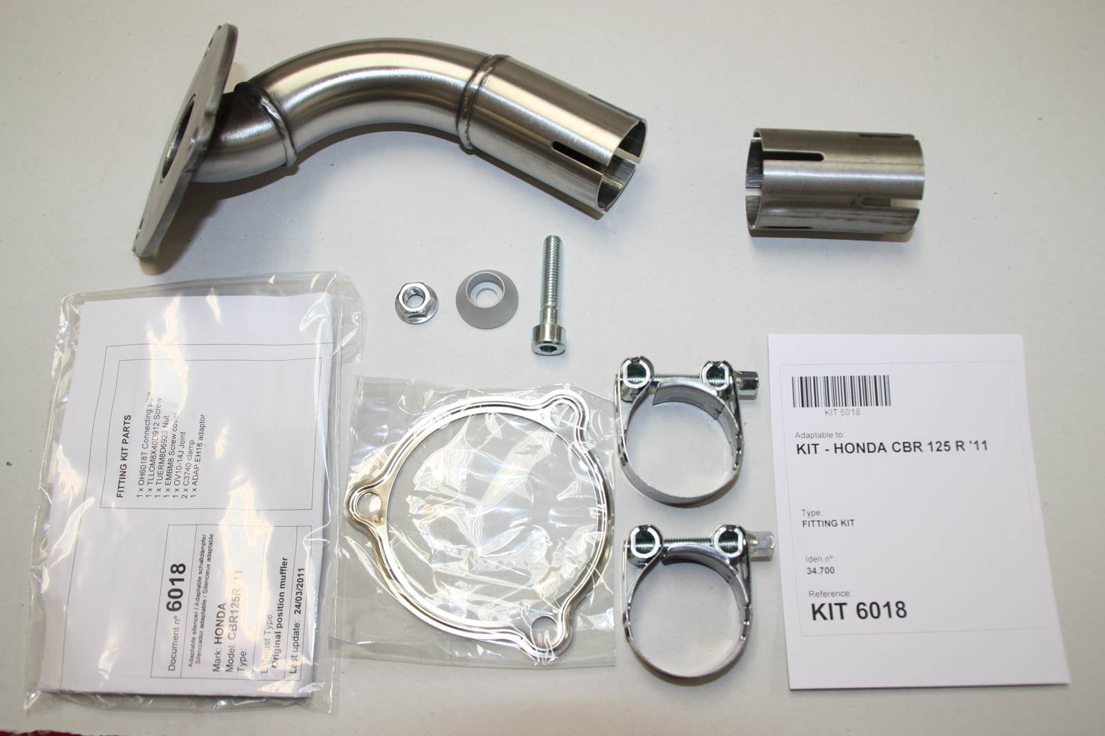 ESCAPE IXIL SLIP ON - HEXOVAL XTREM EVOLUTION - HONDA CBR 125 R 11-15 (JC50)