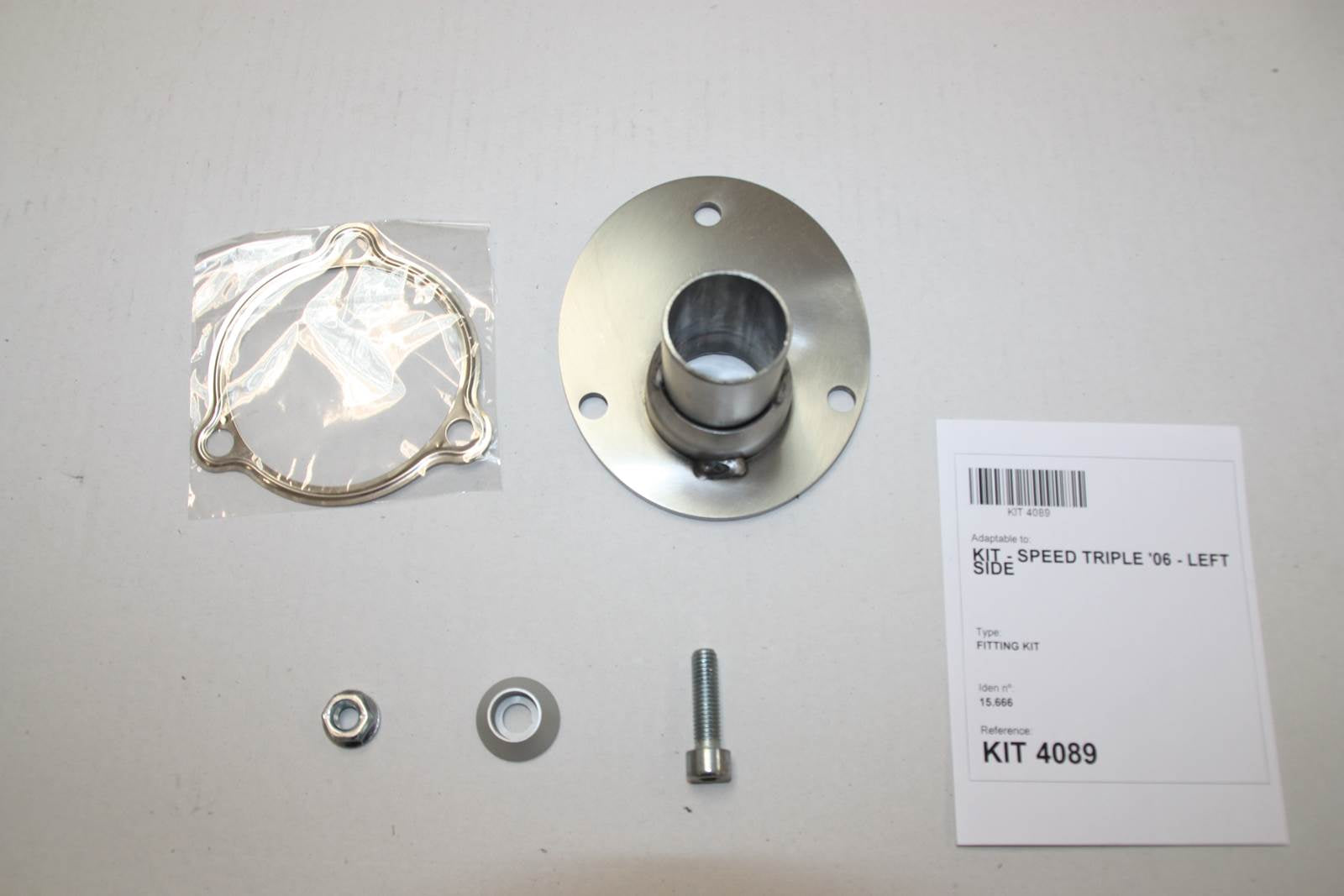 ESCAPE IXIL SLIP ON (LEFT MUFFLER) - HEXOVAL XTREM EVOLUTION - TRIUMPH ST1050 SPEED TRIPLE 07-10