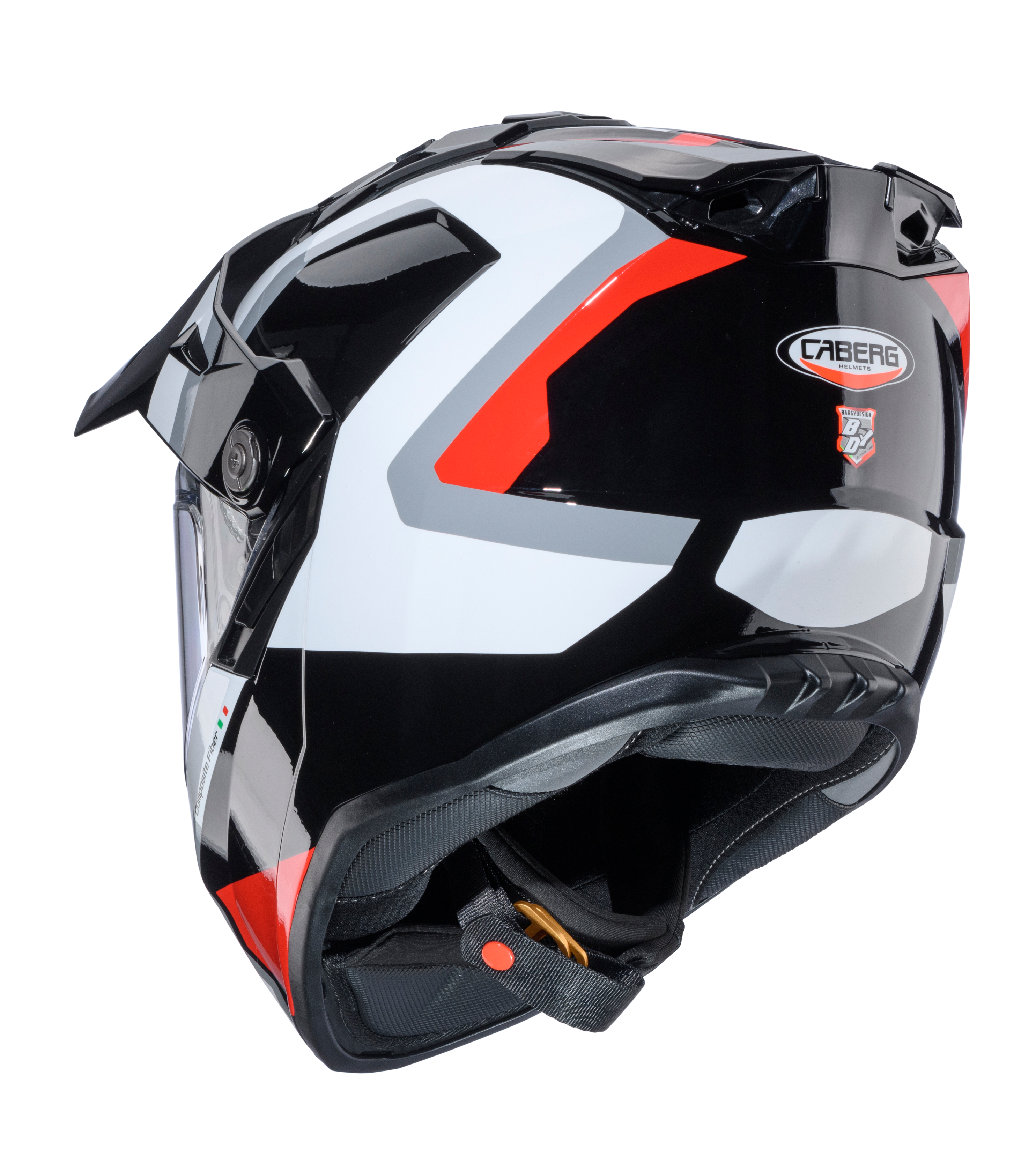 CASCO CABERG TANAMI SCRAM BLACK/RED/WHITE
