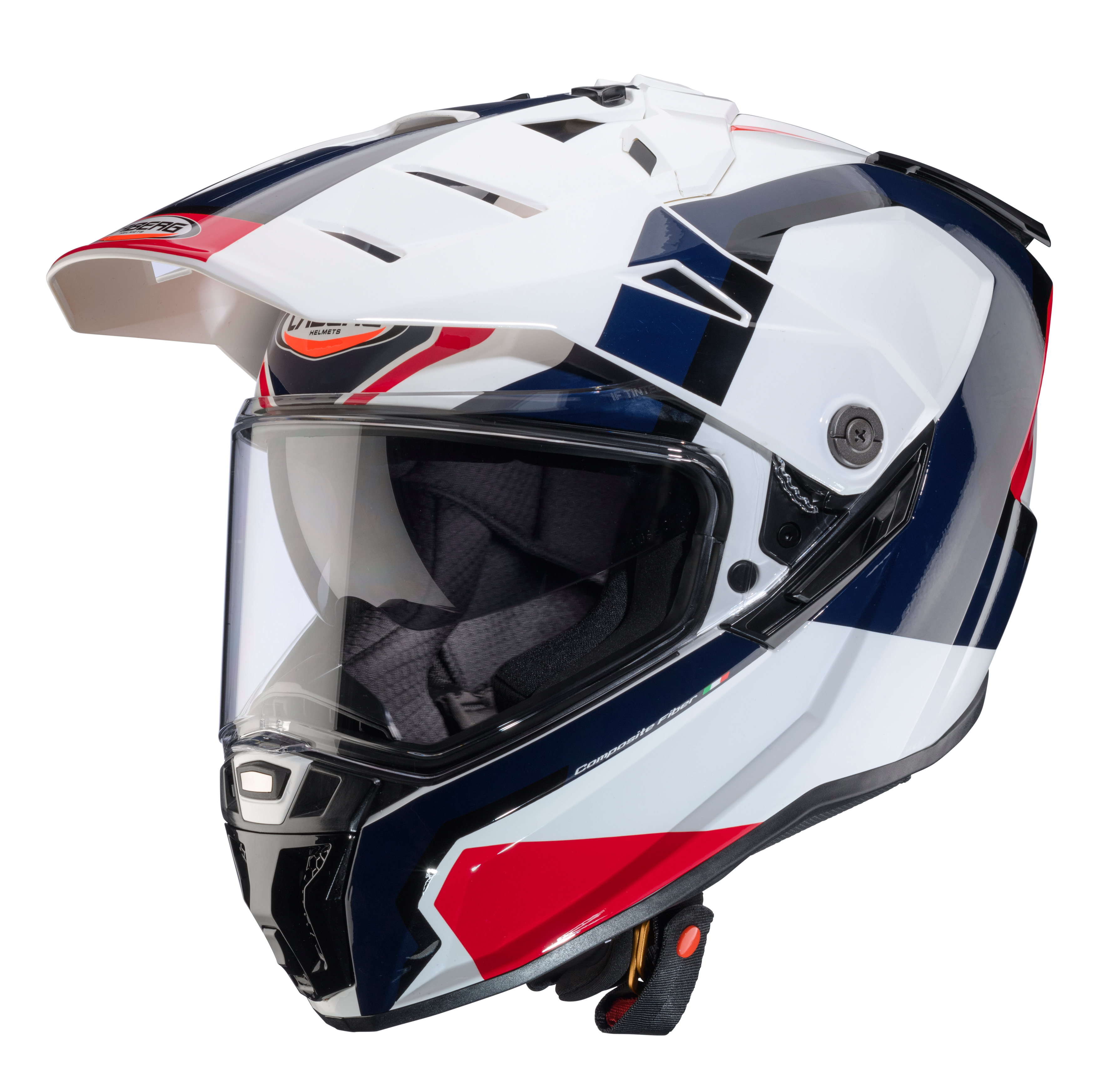 CASCO CABERG TANAMI SCRAM MATT WHITE/RED/BLUE