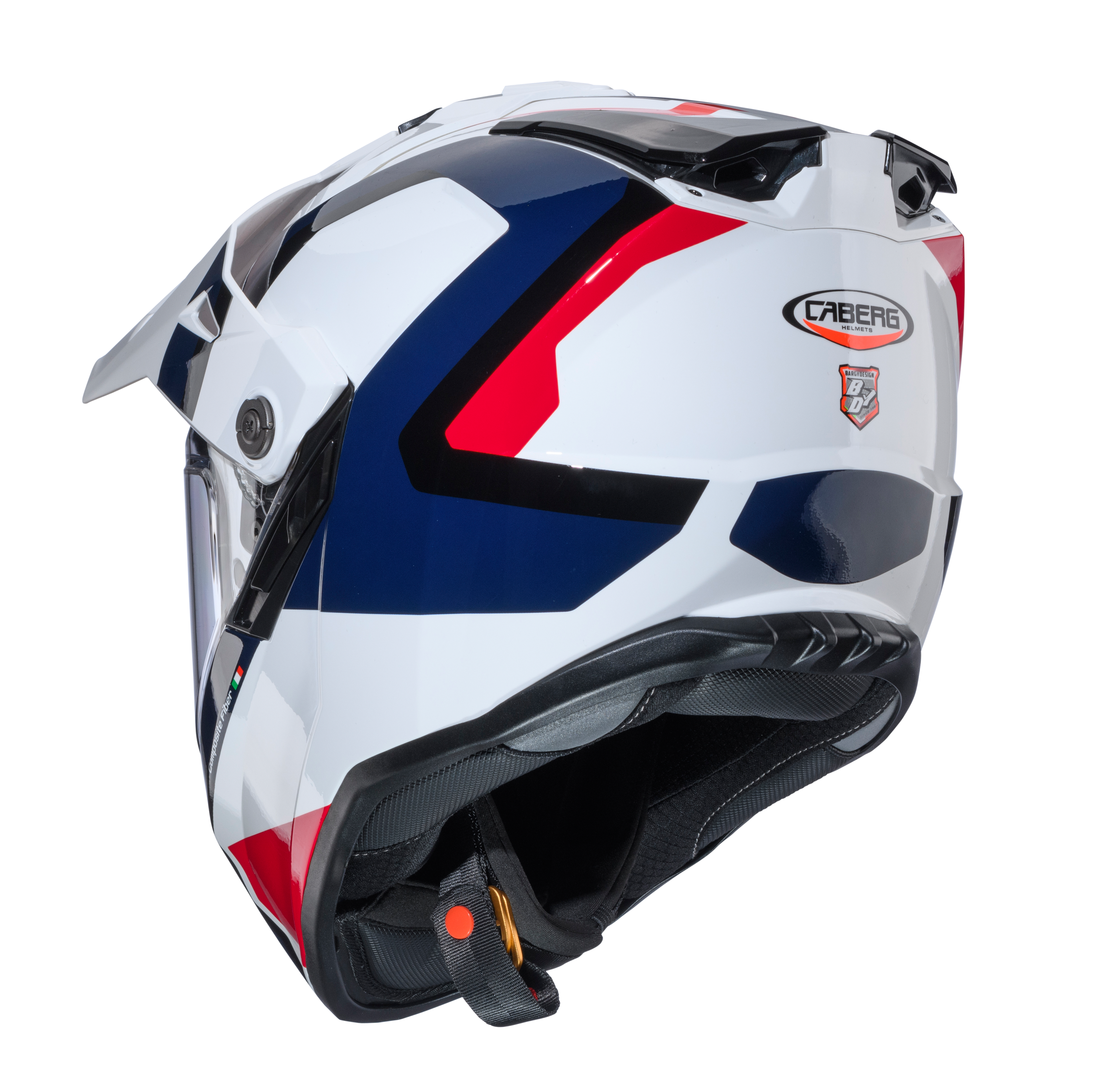CASCO CABERG TANAMI SCRAM MATT WHITE/RED/BLUE