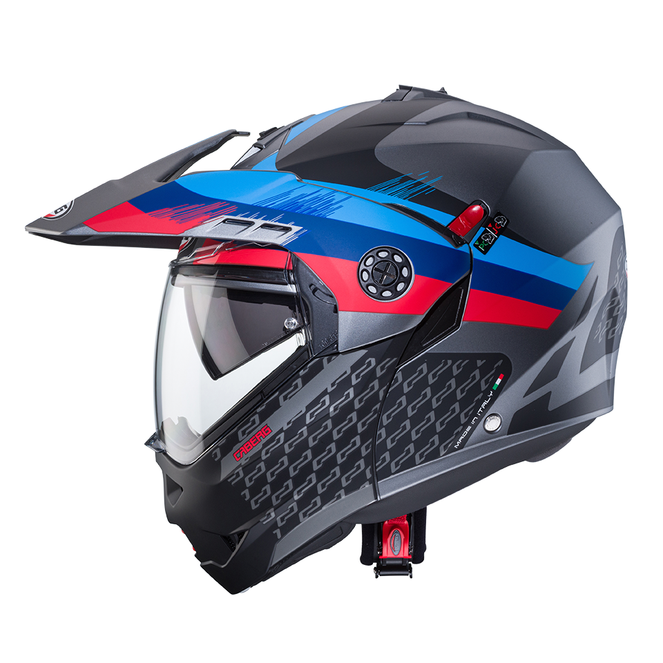CASCO CABERG TOURMAX X SARABE MATT GUN METAL/BLACK/BMW COLORS
