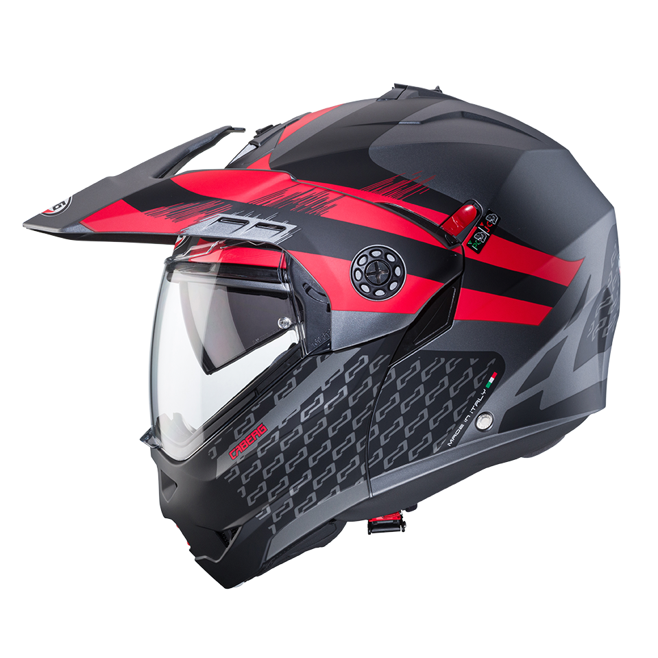 CASCO CABERG TOURMAX X SARABE MATT GUN METAL/BLACK/RED