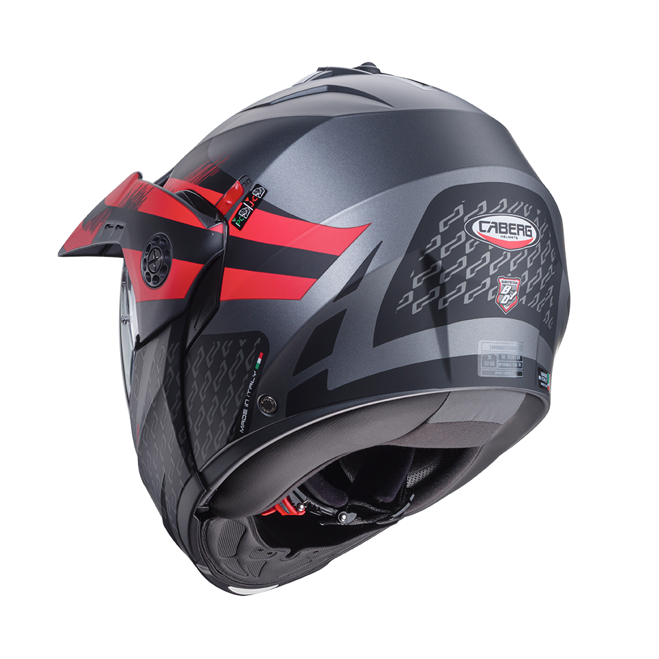 CASCO CABERG TOURMAX X SARABE MATT GUN METAL/BLACK/RED