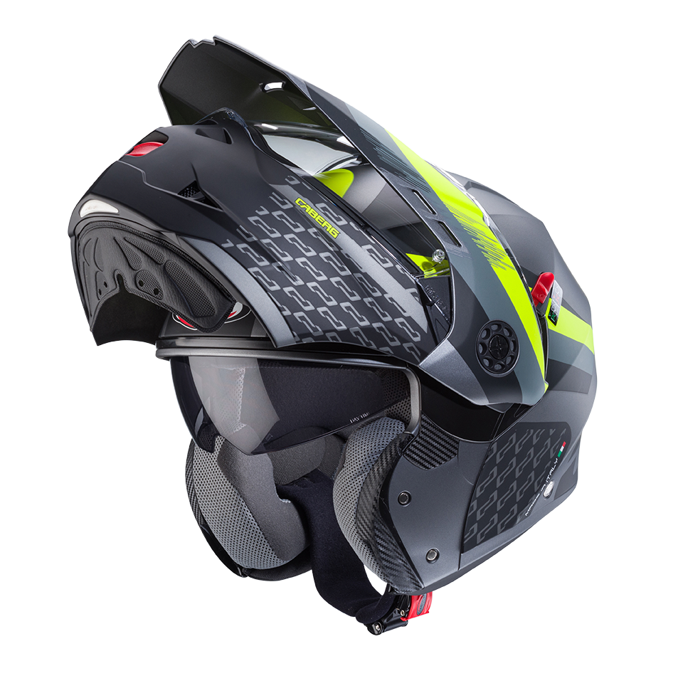 CASCO CABERG TOURMAX X SARABE MATT GUN METAL/BLACK/YELLOW FLUO