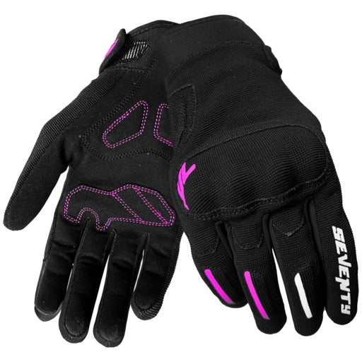 GUANTE SD-C42 ASPHALT MUJER NEGRO/FUCSIA