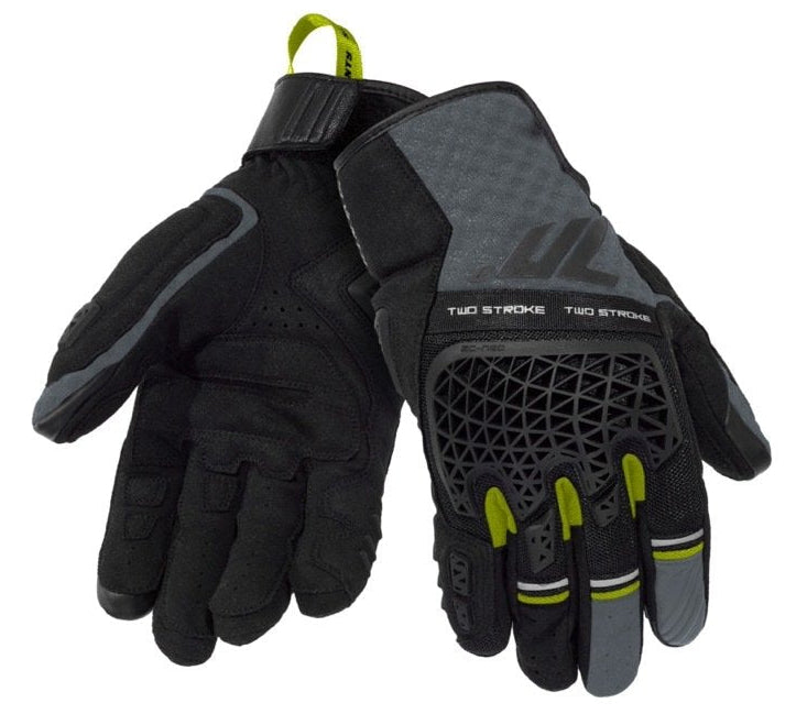 GUANTE SD-N60 TWO STROKE MAN NEGRO/GRIS/AMARILLO BRILLANTE