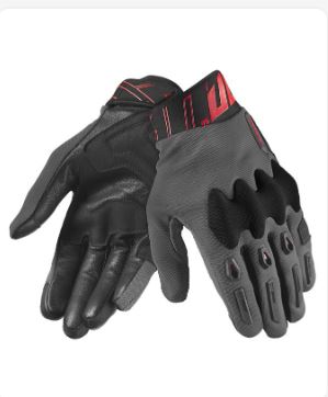GUANTE SD-N66 FULLGAS HOMBRE GRIS OSCURO/ROJO