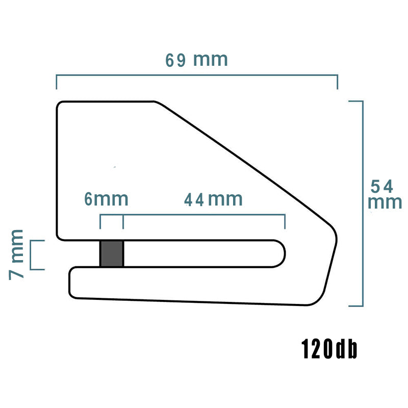 ANTIRROBO DISCO XENA CON ALARMA