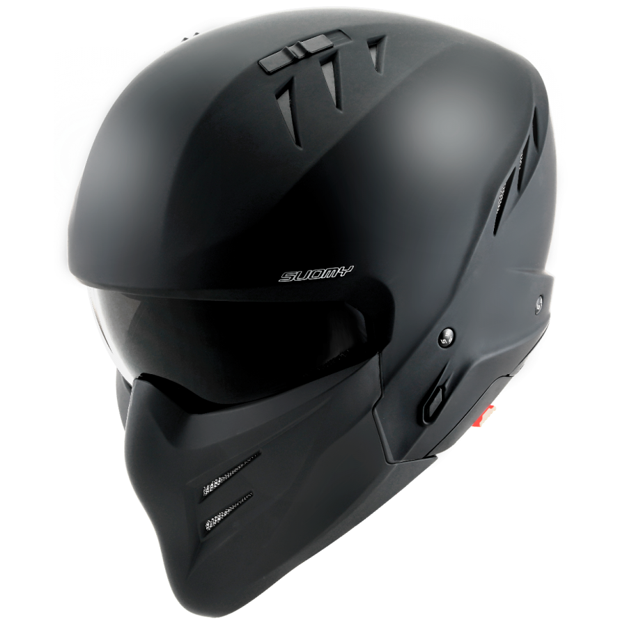 CASCO SUOMY ARMOR PLAIN MATT BLACK E06