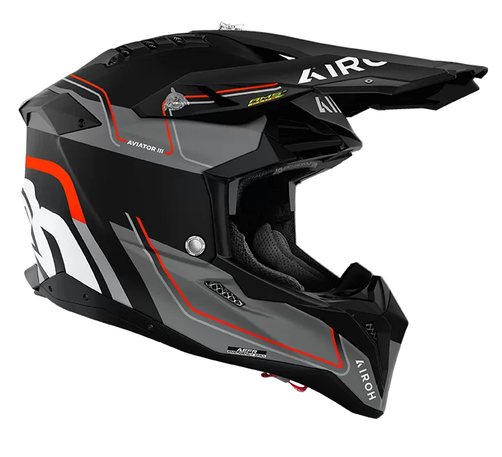 CASCO AIROH AVIATOR 3 LEADER ORANGE MATT