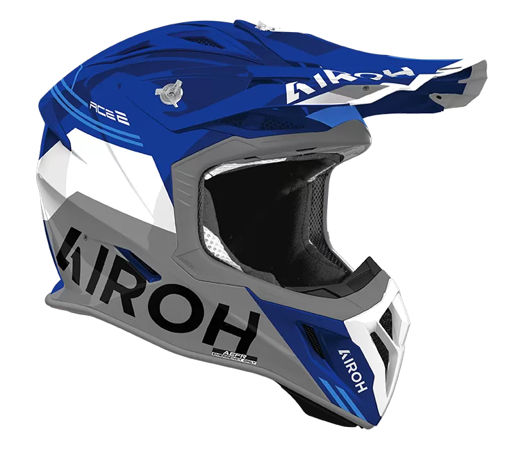 CASCO AIROH AVIATOR ACE 2 FURY BLUE GLOSS