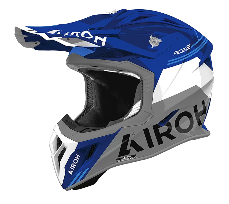 CASCO AIROH AVIATOR ACE 2 FURY BLUE GLOSS
