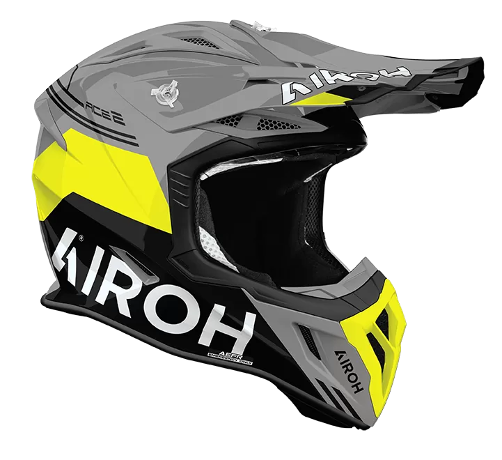 CASCO AIROH AVIATOR ACE 2 FURY YELLOW GLOSS