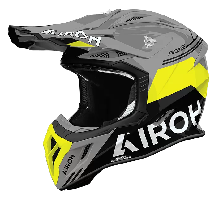 CASCO AIROH AVIATOR ACE 2 FURY YELLOW GLOSS