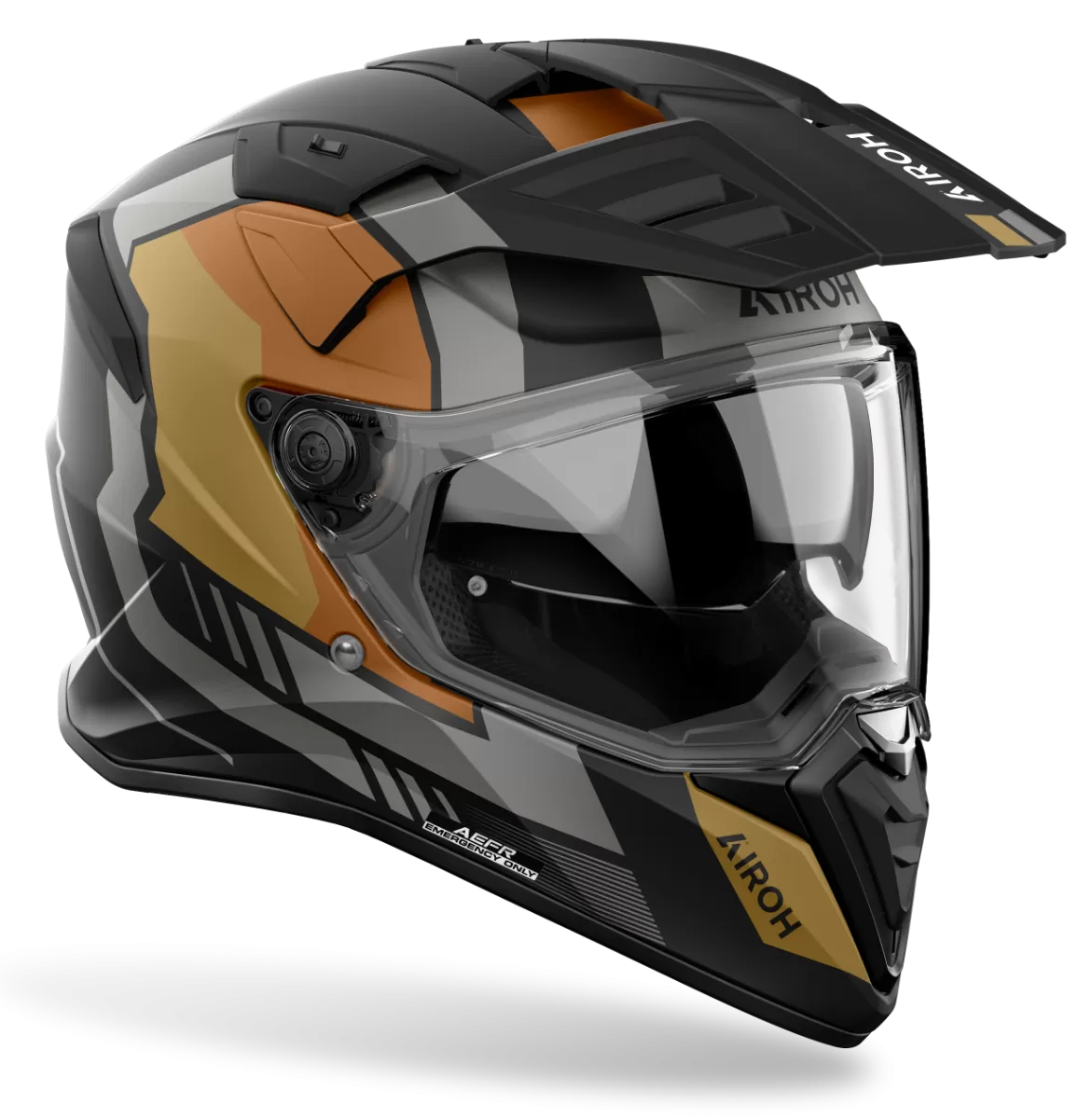 CASCO AIROH BANDIT HORN GOLD MATT