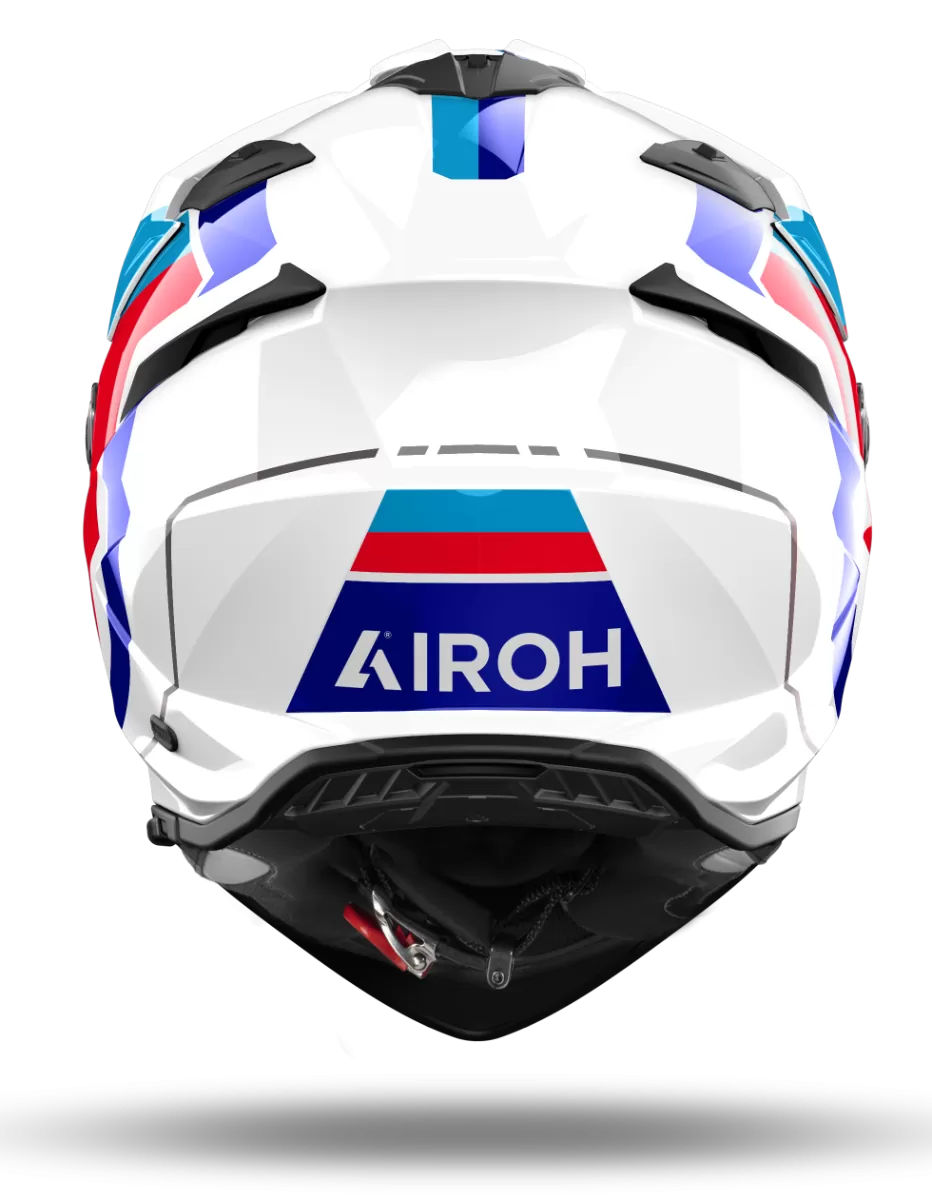 CASCO AIROH BANDIT HORN WHITE GLOSS