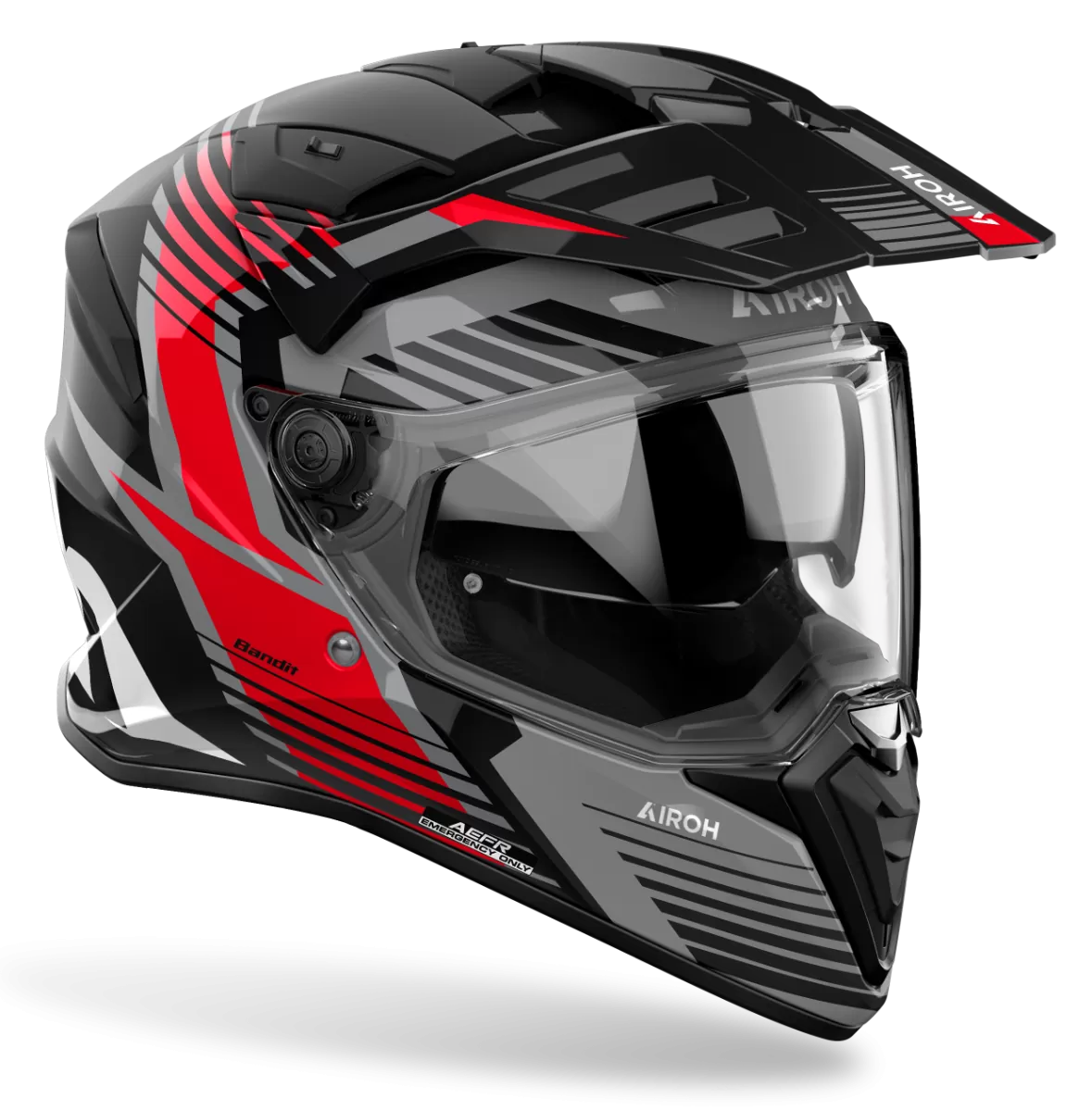 CASCO AIROH BANDIT SPICY RED GLOSS