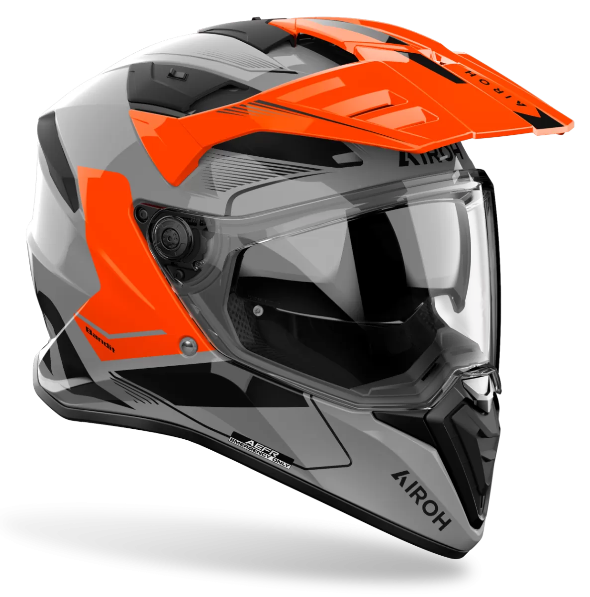 CASCO AIROH BANDIT TUNE ORANGE GLOSS