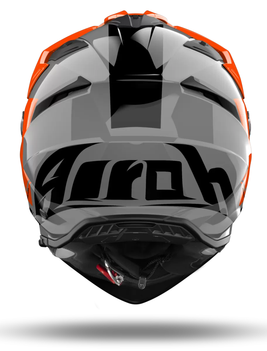CASCO AIROH BANDIT TUNE ORANGE GLOSS