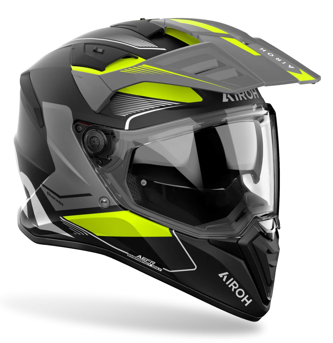 CASCO AIROH BANDIT TUNE YELLOW MATT
