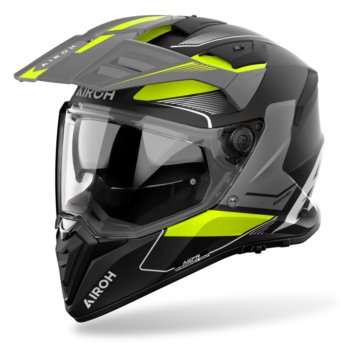 CASCO AIROH BANDIT TUNE YELLOW MATT