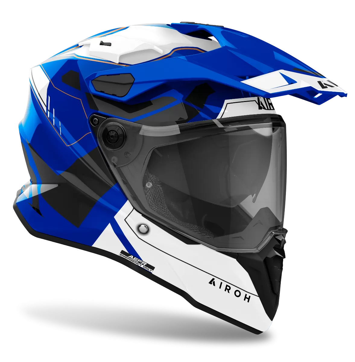 CASCO AIROH COMMANDER 2 REVEAL BLUE GLOSS