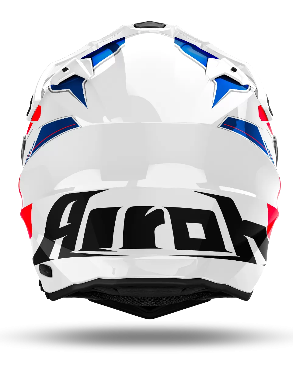 CASCO AIROH COMMANDER 2 REVEAL BLUE/RED GLOSS